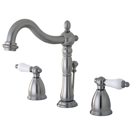 Kingston Brass 8" Widespread Bathroom Faucet, Brushed Nickel KB1978PL